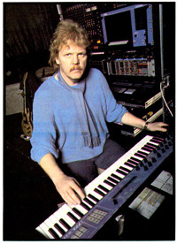 Edgar Froese of Tangerine Dream with his PPG rig