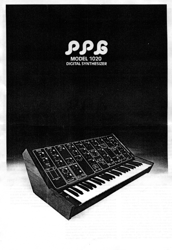 PPG 1020 Synthesizer promo