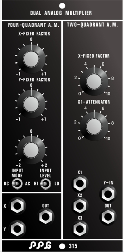 PPG 300 Series Modular System 315 Dual Analog Multiplier Module