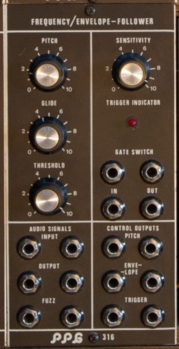 PPG 300 Series Modular System 316 Frequency-Envelope Follower Module