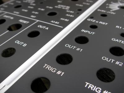 Custom modular synthesiser panels